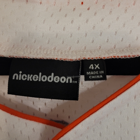 Nickelodeon SpongeBob SquarePants & Friends Baseball Jersey White/Orange Mens 4X - Picture 2 of 11